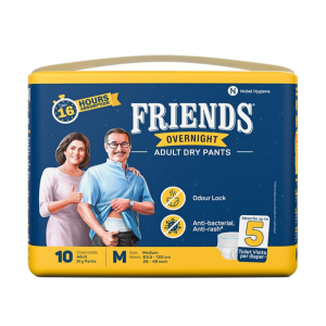 FRIENDS OVERNIGHT DIAPER PANTS - 10 count